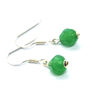 Boucles d 'oreilles en argent et aventurine