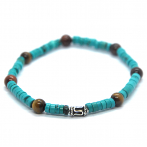 Bracelet turquoise oeil de tigre